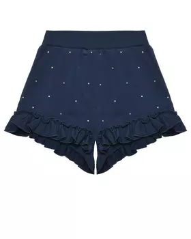 Шорты с рюшами и стразами Monnalisa
