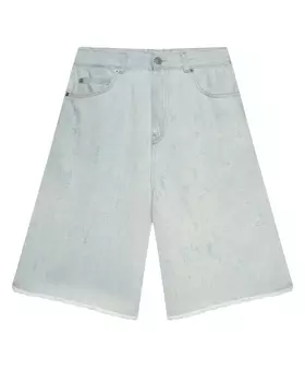 Шорты широкие, голубые MM6 Maison Margiela