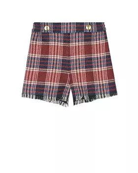 Шорты в красно-синюю клетку Monnalisa детские