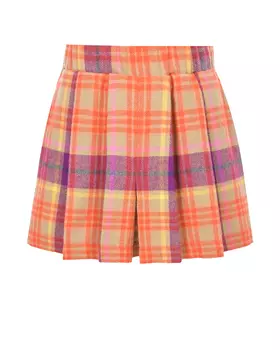 Шорты в оранжево-фиолетвую клетку Paade Mode детские