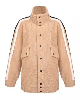 Шуба-бомбер карамельного цвета Ploomle