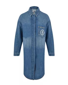 Синее джинсовое платье MM6 Maison Margiela детское