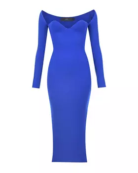Синее платье из кашемира Arch4