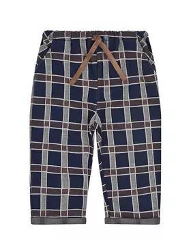 Синие брюки в клетку Aletta детские