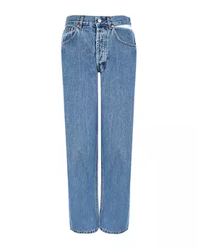 Синие джинсы-бананы Forte dei Marmi Couture