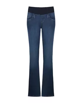 Синие джинсы-полуклеш для беременных Pietro Brunelli