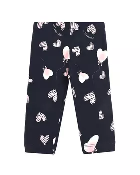 Синие леггинсы с принтом "сердца" Monnalisa детские