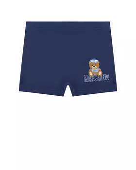 Синие плавки-шорты Moschino