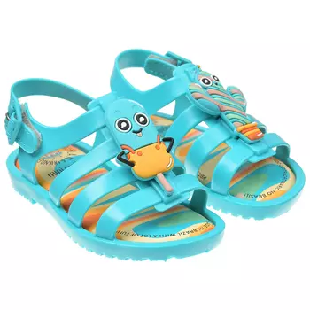 Синие сланцы с декором "кактусы" Melissa