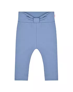 Синие спортивные брюки с бантом на поясе Sanetta fiftyseven детские