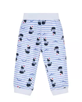 Синие спортивные брюки с принтом "коты" Dan Maralex детские
