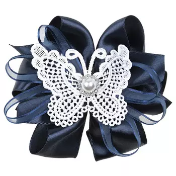 Синий бант с бабочкой Rena Chris детский