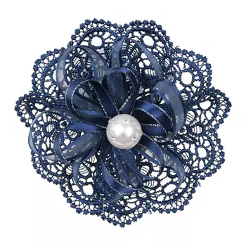 Синий бант с шитьем Rena Chris детский