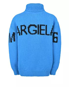 Синий джемпер с лого MM6 Maison Margiela детский