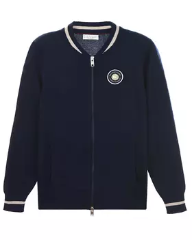 Синий кардиган из кашемира Brunello Cucinelli детский