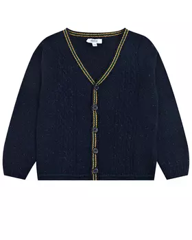 Синий кардиган с золотой тесьмой Aletta детский