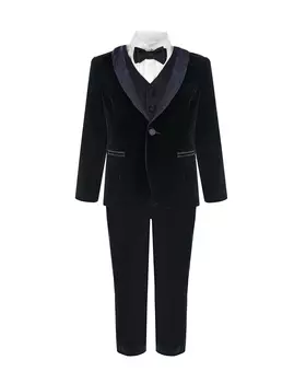 Синий косплект из велюра Baby A детский