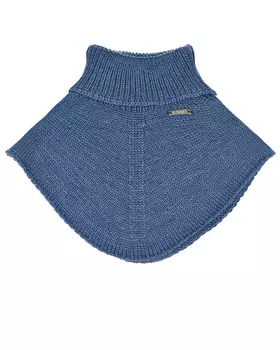 Синий шарф-ворот из шерсти Il Trenino детский