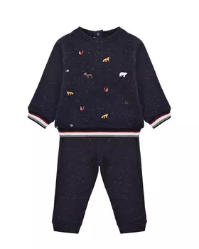 Синий спортивный костюм с принтом "звери" Tartine et Chocolat детский