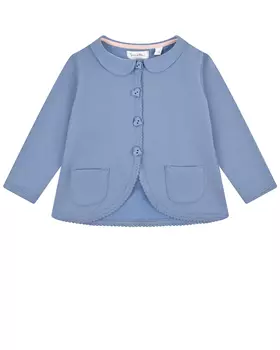 Синяя кофта с пуговицами в форме сердечек Sanetta fiftyseven детская