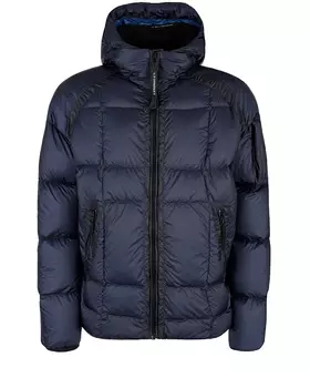 Синяя куртка с капюшоном CP Company детская
