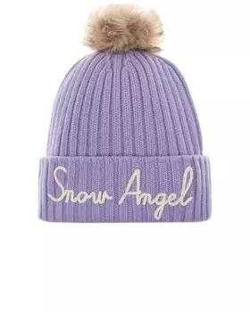 Сиреневая шапка с отворотом Saint Barth детская