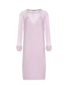 Сиреневое платье из смесовой шерсти Panicale