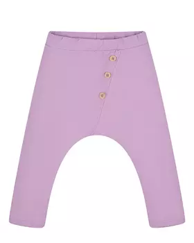 Сиреневые спортивные брюки на пуговицах Sanetta Pure детские