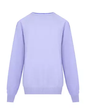 Сиреневый джемпер из шерсти и кашемира Dan Maralex