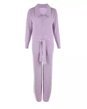 Сиреневый комбинезон из шерсти и кашемира Panicale