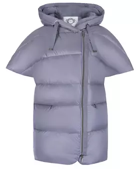 Сиреневый жилет с капюшоном Diego M