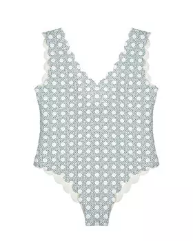 Слитный купальник с ажурными краями Marysia