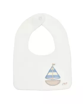 Слюнявчик с аппликацией "парусник" Marlu