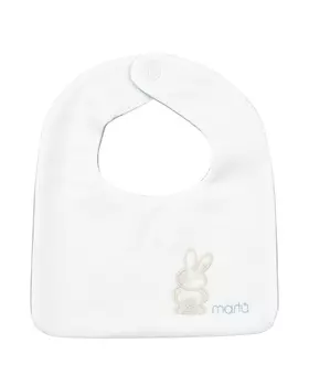 Слюнявчик с аппликацией "заяц" Marlu