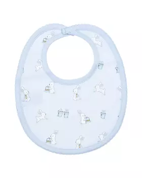 Слюнявчик с принтом "зайцы" Lyda Baby