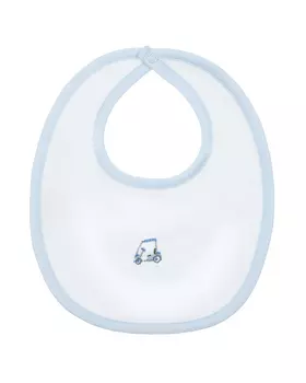 Слюнявчик с вышивкой "машинка для гольфа" Lyda Baby