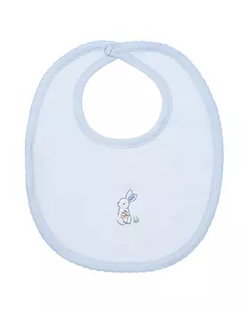 Слюнявчик с вышивкой "зайчик" Lyda Baby