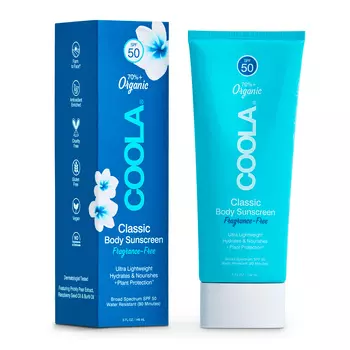 Солнцезащитный увлажняющий крем для тела без запаха SPF 50, 148 мл COOLA
