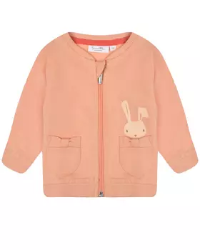 Спортивная куртка персикового цвета Sanetta Kidswear