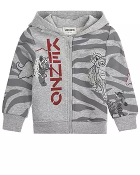 Спортивная куртка с анималистичным принтом KENZO детская