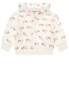 Спортивная куртка с цветочным принтом Monnalisa детская