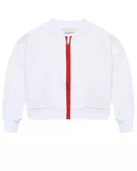 Спортивная куртка с клубниками из пайеток Monnalisa