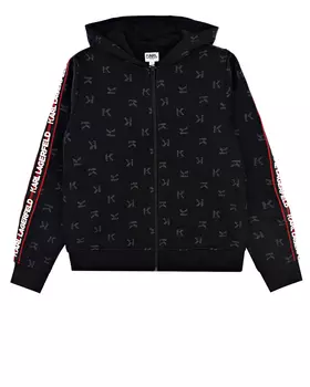 Спортивная куртка с красными лампасами Karl Lagerfeld kids детская