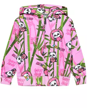 Спортивная куртка с принтом "панда" Mousse kids
