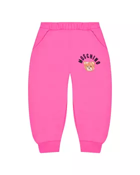 Спортивные брюки цвета фуксии Moschino детские