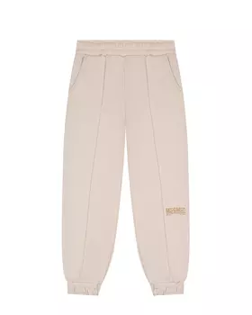 Спортивные брюки кремового цвета MSGM детские