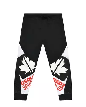 Спортивные брюки с лого, черные Dsquared2