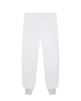 Спортивные брюки с принтом "100% Pure Moschino", белые
