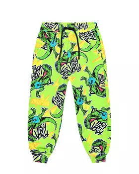 Спортивные брюки с принтом "динозавры" Mousse kids
