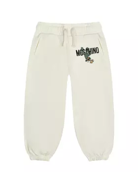 Спортивные брюки с принтом "лого и кактус" Moschino